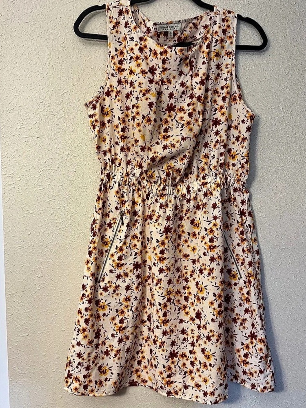 Speed Control New York Floral Mini Dress Size Large Like New